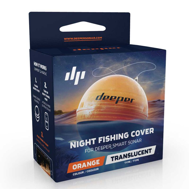 Couvercle Orange Deeper Pour Pêche De Nuit - Sondeurs/Gps | Pacific Pêche