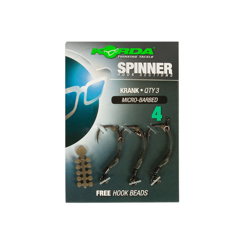 Hameçons montés carpe korda spinner hook sections krank - Hameçons | Pacific Pêche