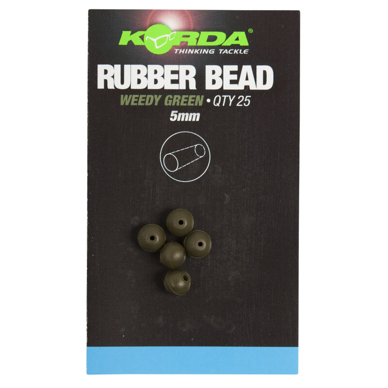 Perle de protection pour ligne carpe korda safe zone 5mm rubber bead (x25) - Perles | Pacific P&ecirc;che