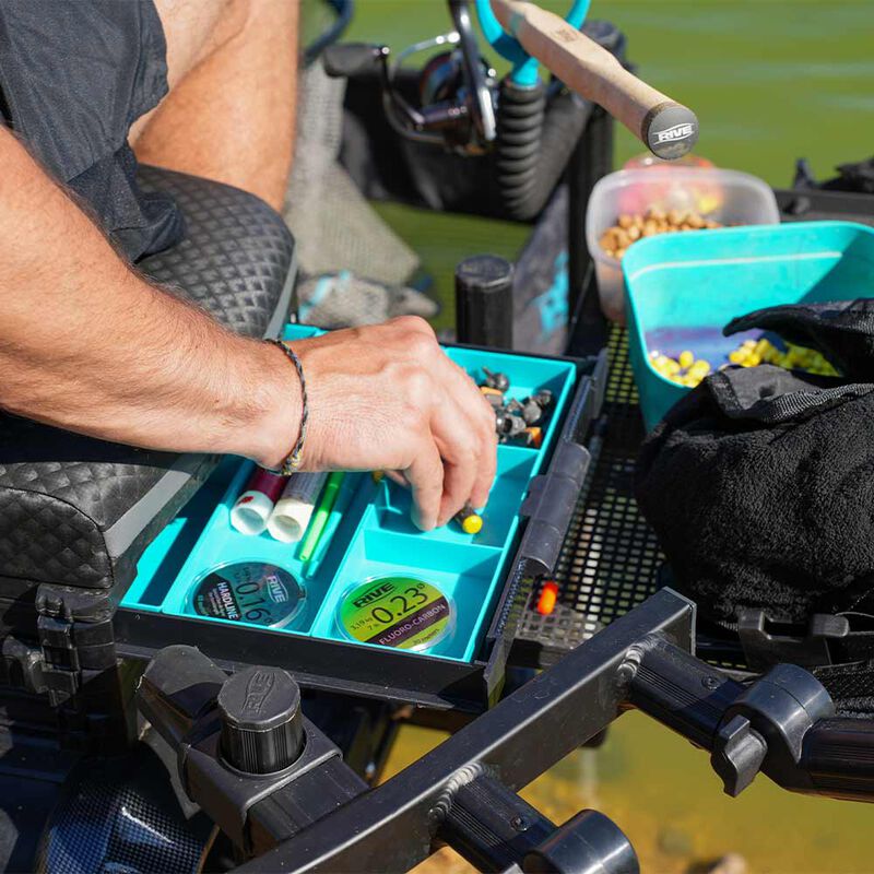 KIT GODETS TIROIR RIVE 30MM AQUA - Casiers, Kits Godets et Tiroirs | Pacific Pêche