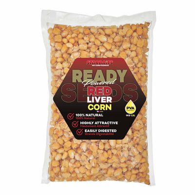 Graines Cuites Starbaits Ready Seed Red Liver Corn - Prêtes à l'emploi | Pacific Pêche