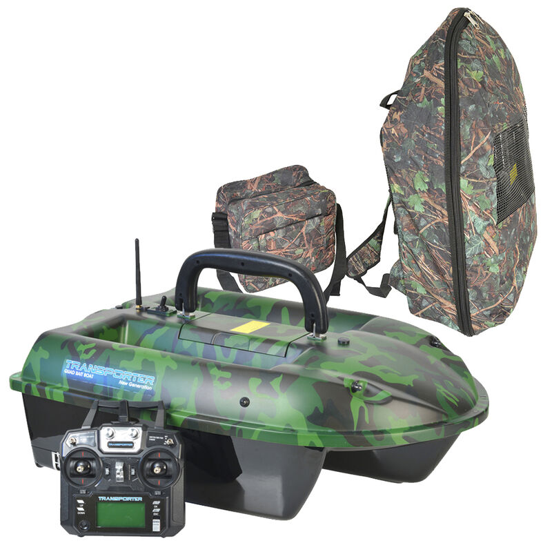 Bateau amorceur CARPE QUAD TRANSPORTER CAMO 5.8 GHZ - Bateaux Amorceurs | Pacific P&ecirc;che