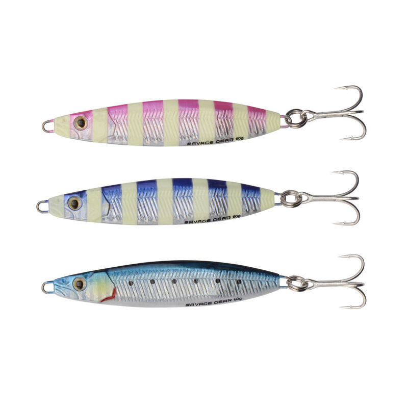 Kit 3 castings jigs savage gear lf psycho sprat 14g - Leurres casting Jigs | Pacific P&ecirc;che