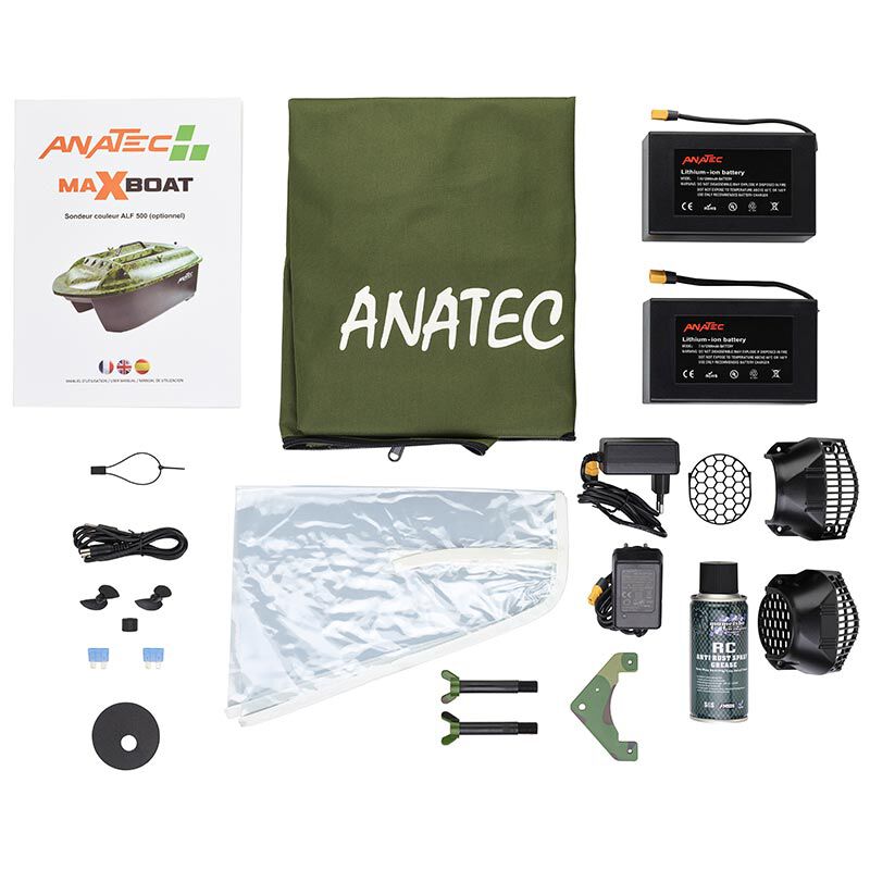 Bateau Amorceur Anatec Maxboat Forest + T&eacute;l&eacute;commande AN-i6X - Bateaux Amorceurs | Pacific P&ecirc;che