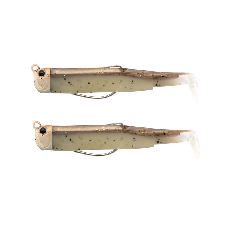 Leurre souple fiiish double combo Pug Black Minnow 120, Tête Pug 16g - Shads | Pacific Pêche