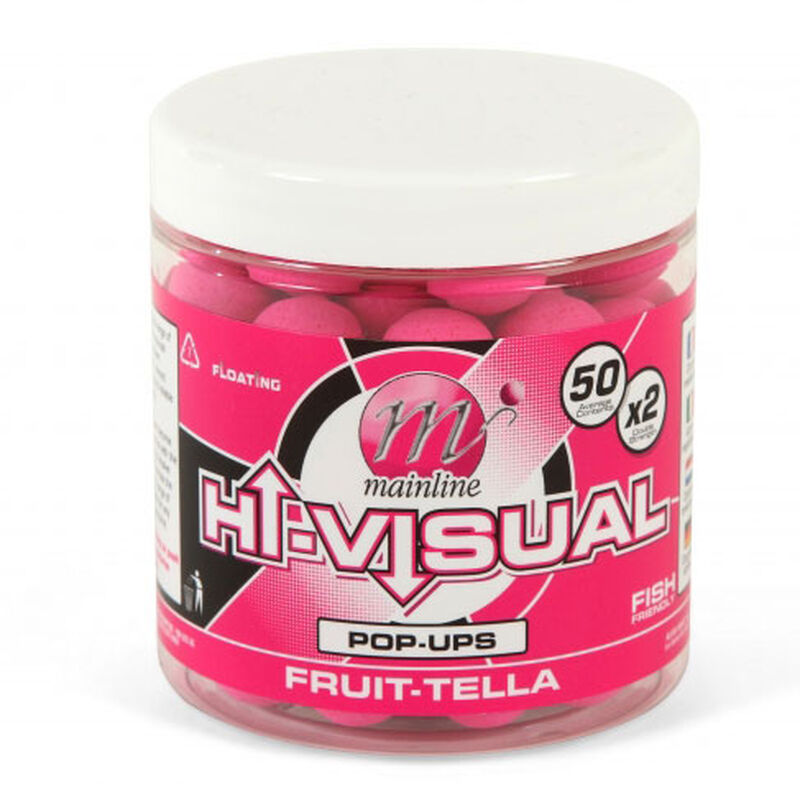 Bouillettes flottantes carpe mainline hi-visual pop ups fruitella 15mm - Flottantes | Pacific P&ecirc;che