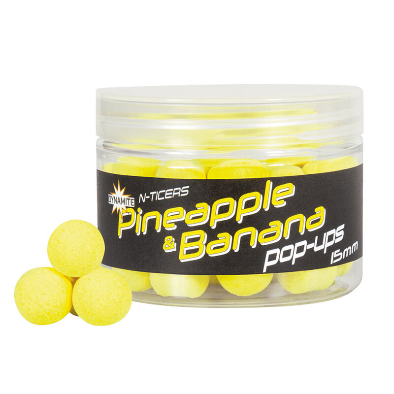 Pop-Up Dynamite Baits N-Ticers Pineapple & Banana - Flottantes | Pacific P&ecirc;che