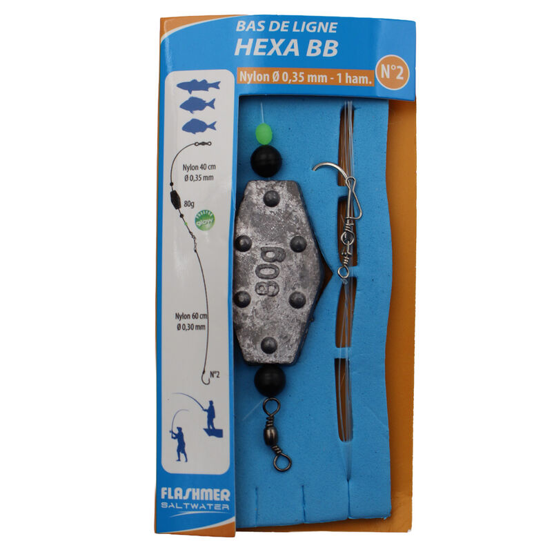 Bas de ligne Hexa-BB 80 g - Bas de Lignes / Lignes Mont&eacute;es | Pacific P&ecirc;che