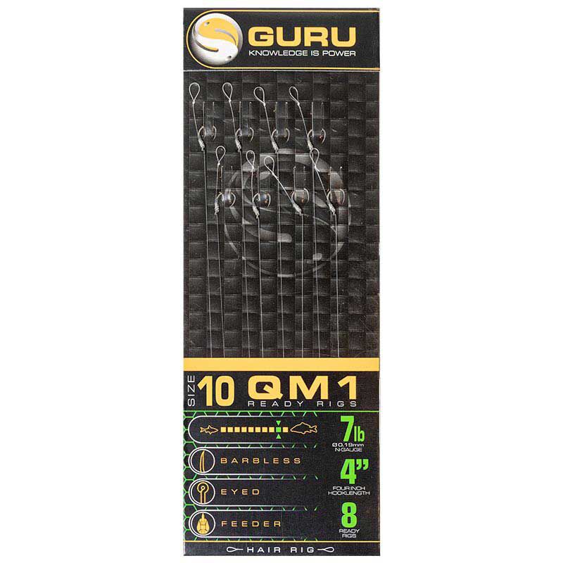Bas de ligne guru qm1 standard hair 4" (10cm) - Acc. de montage feeder | Pacific Pêche