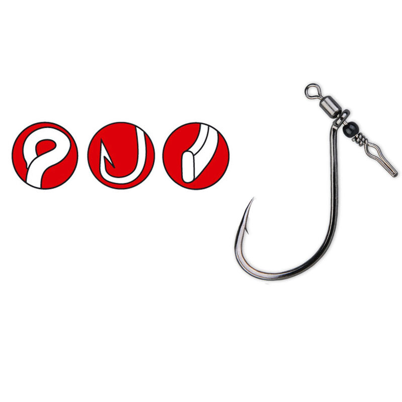 Hame&ccedil;on simple drop shot carnassier gamakatsu swivel shot (x3) - Simples | Pacific P&ecirc;che