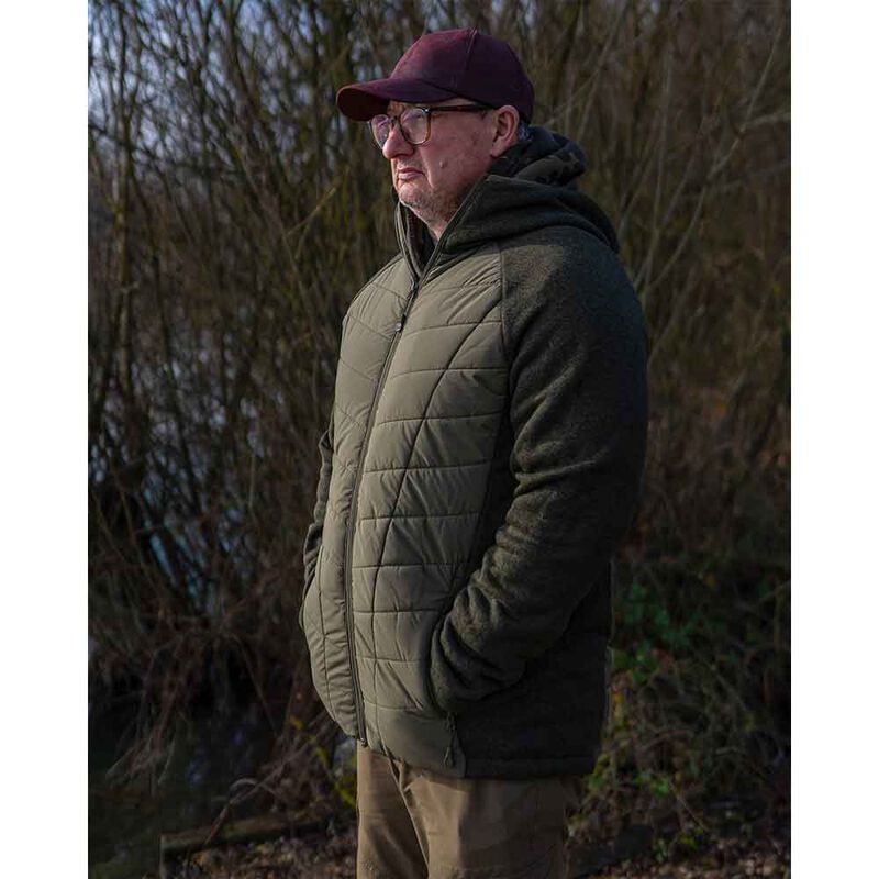 Veste Korda Hybrid Jacket Olive - Vestes et gilets | Pacific P&ecirc;che