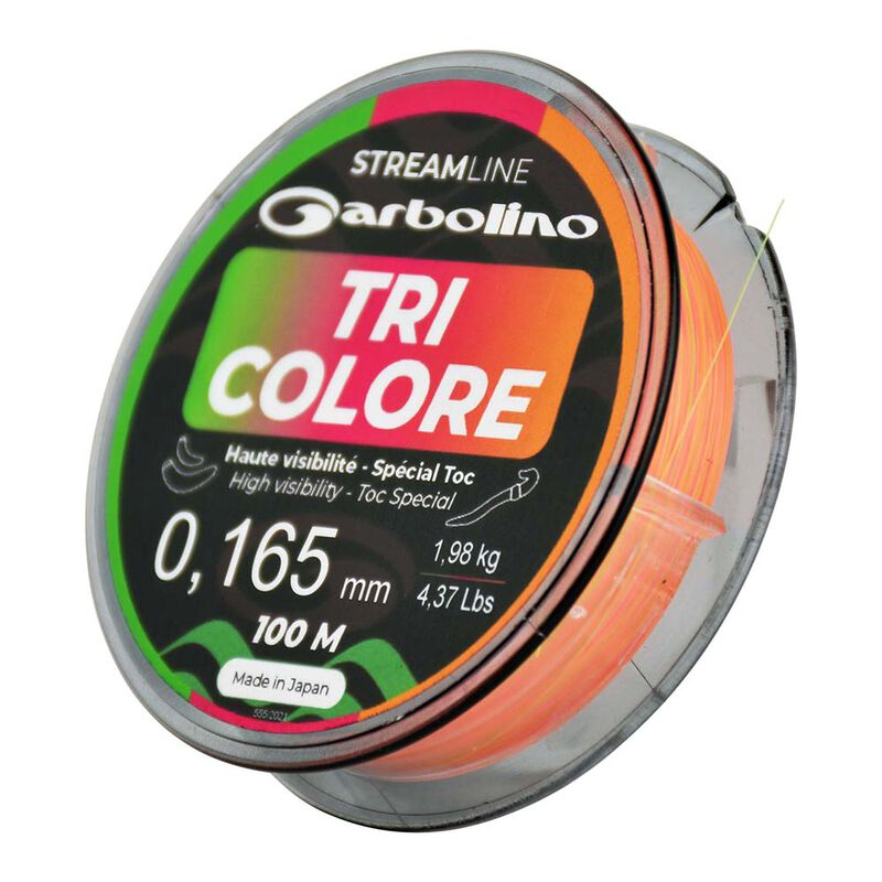 Fil spécial corps de ligne Garbolino STREAMLINE TOC TRI-COLORE - Fils-nylons | Pacific Pêche