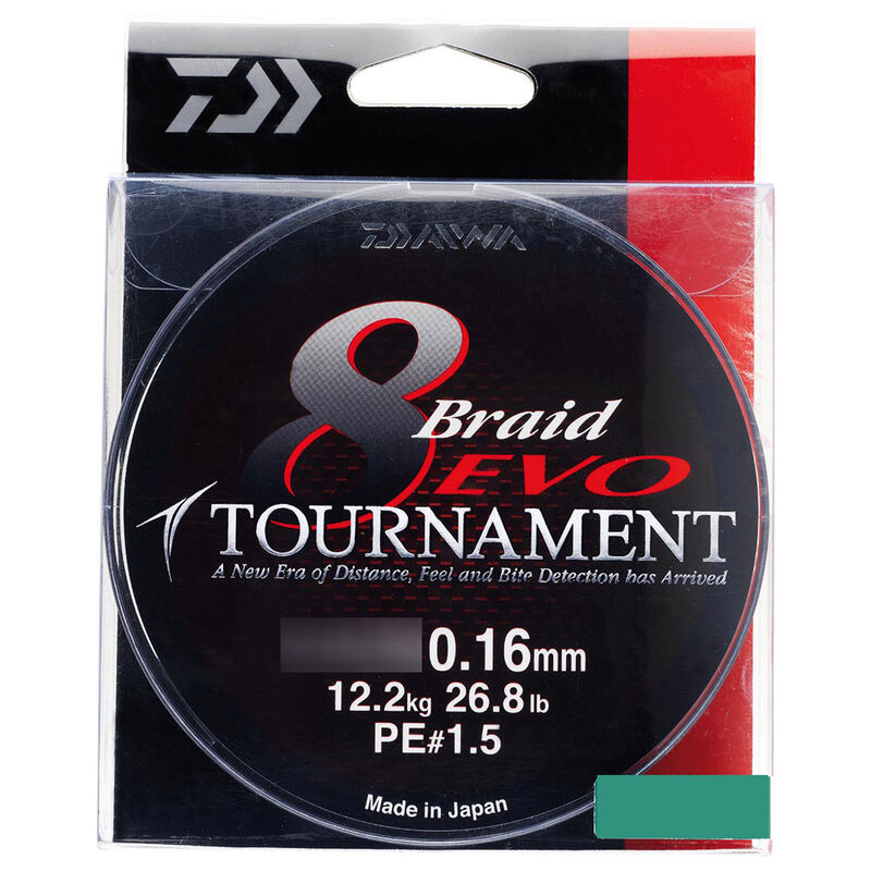 Tresse carnassier daiwa tournament 8 braid evo chartreuse 135m - Tresses | Pacific Pêche