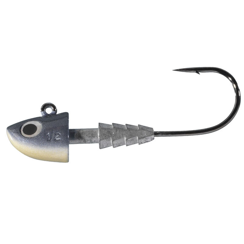 T&ecirc;te plomb&eacute;e carnassier berkley pogy head smelt 3/0 (x3) - T&ecirc;tes plomb&eacute;es | Pacific P&ecirc;che