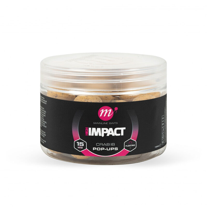 Pop-Ups Mainline Hi Impact Crab IB 15 mm - Flottantes | Pacific P&ecirc;che