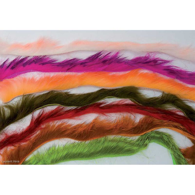 Fly tying poils jmc rabbit strip grizzly - Poils | Pacific P&ecirc;che