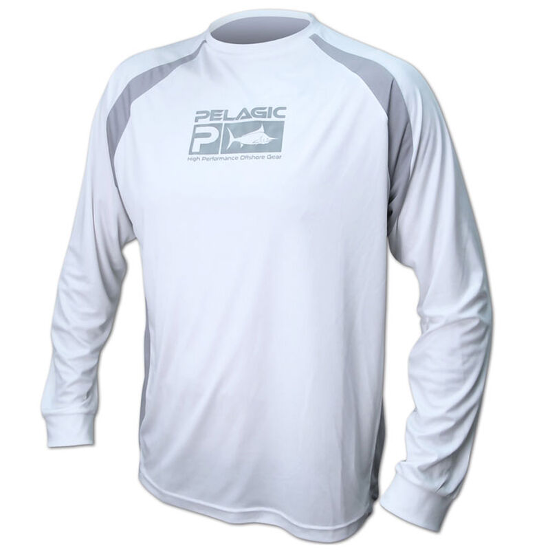 T-shirt pelagic vaportek long sleeve shirt white - Tee-Shirts | Pacific P&ecirc;che