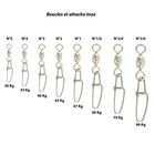 Berkeley &agrave; agrafe inox flashmer (pochette de 6) - Agrafes | Pacific P&ecirc;che