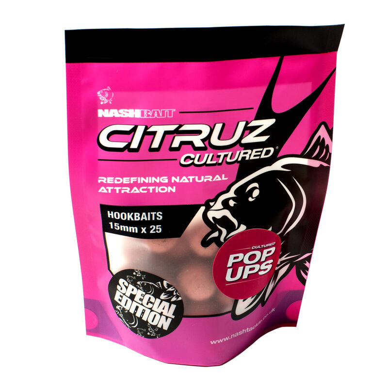 Bouillettes carpe nashbait citruz cultured - Denses | Pacific P&ecirc;che