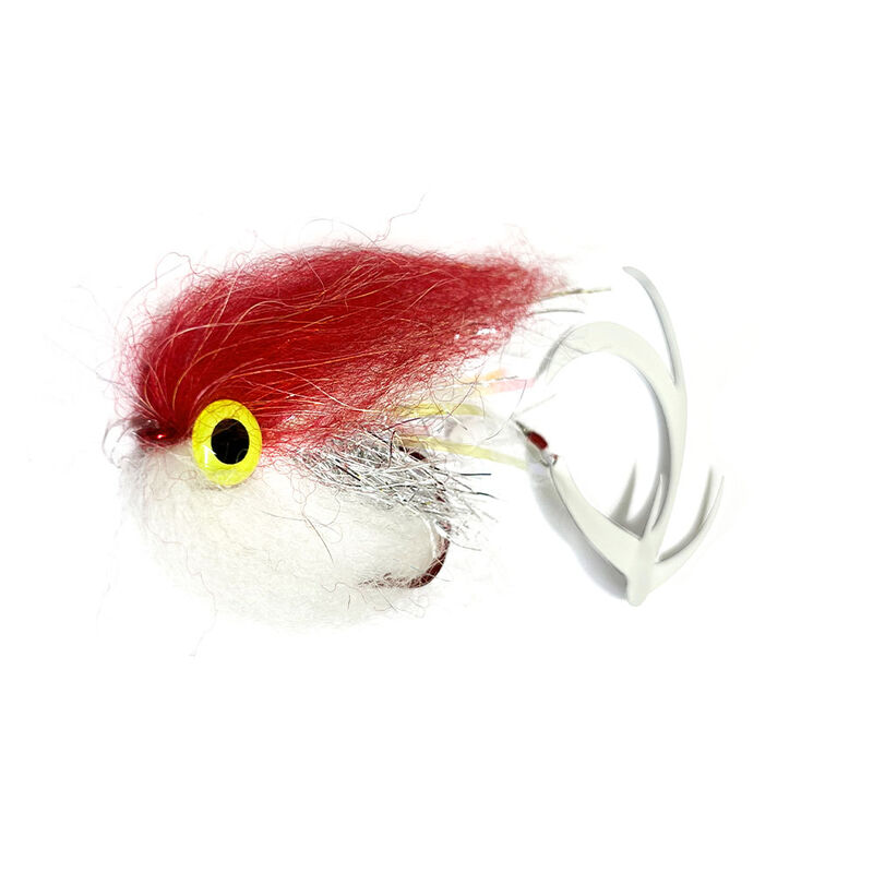 Streamer Brochet SILVERSTONE Twister Blanc/Rouge 17cm - Streamers | Pacific P&ecirc;che