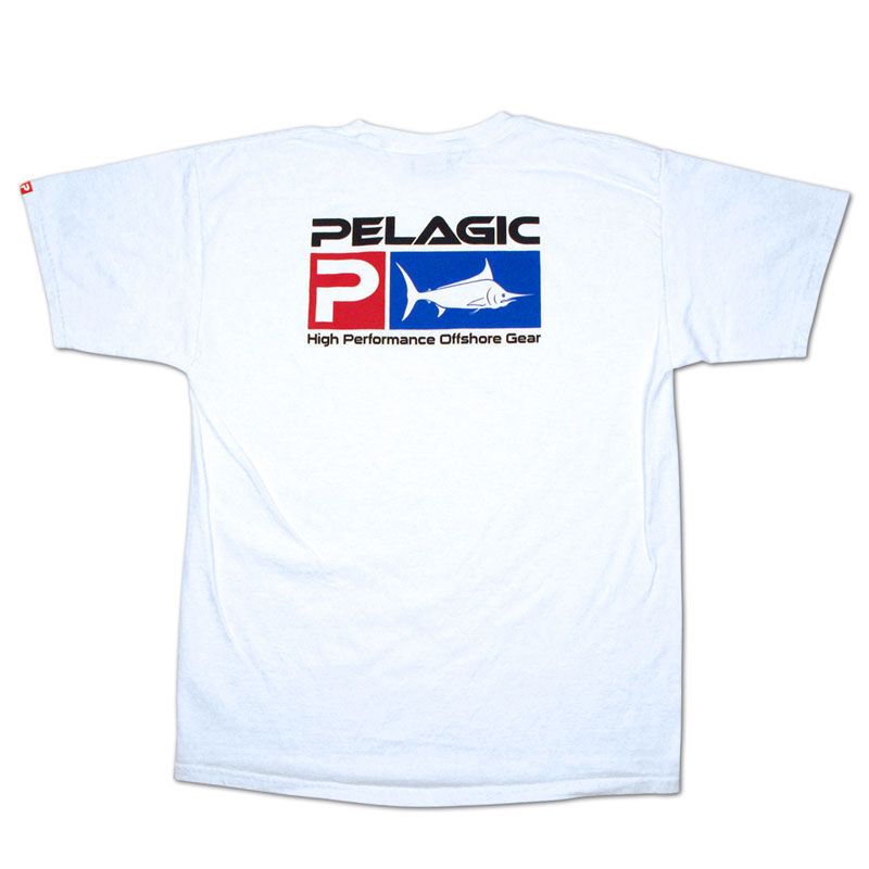 T-shirt pelagic deluxe logo tee-shirt white - Tee-Shirts | Pacific P&ecirc;che