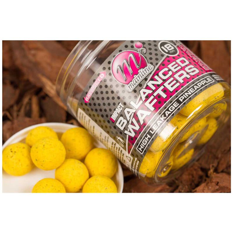 Bouillettes &eacute;quilibr&eacute;es carpe mainline high impact balanced wafters h/l pineapple - Equilibr&eacute;es | Pacific P&ecirc;che