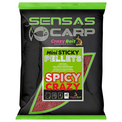Mini sticky pellets crazy bait sensas spicy crazy 700g (2mm) - Amorçage | Pacific Pêche