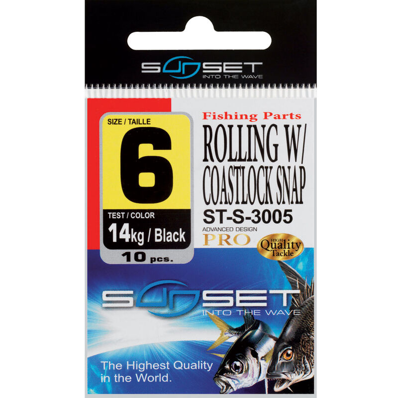 Emerillons agrafes mer sunset rolling w/ coastlock snap - Emerillons mer | Pacific P&ecirc;che