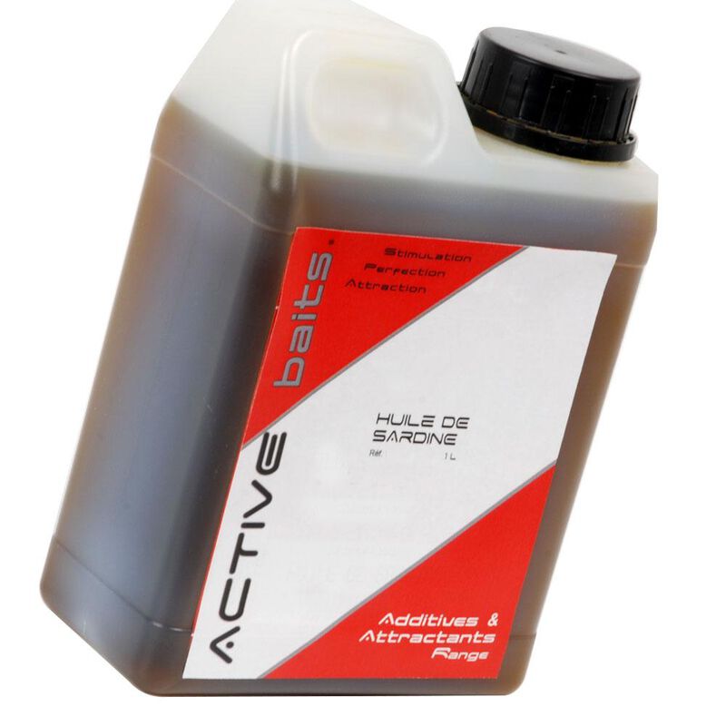 Additif carpe active baits huile de sardine 1l - Boosters / dips | Pacific Pêche