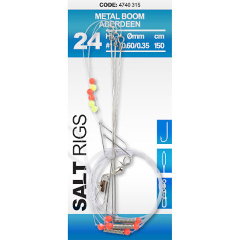 Bas de Ligne SPRO Salt Rig Metal Boom Aberdeen - Bas de Lignes / Lignes Montées | Pacific Pêche