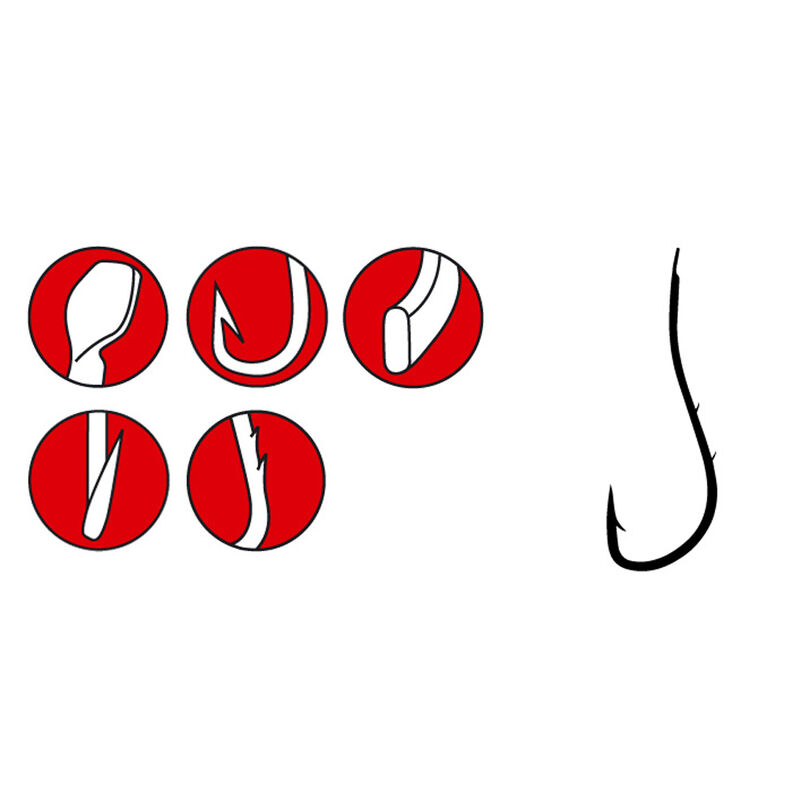 Hameçon simple carnassier gamakatsu 3120n nickele (x25) - Hameçons | Pacific Pêche