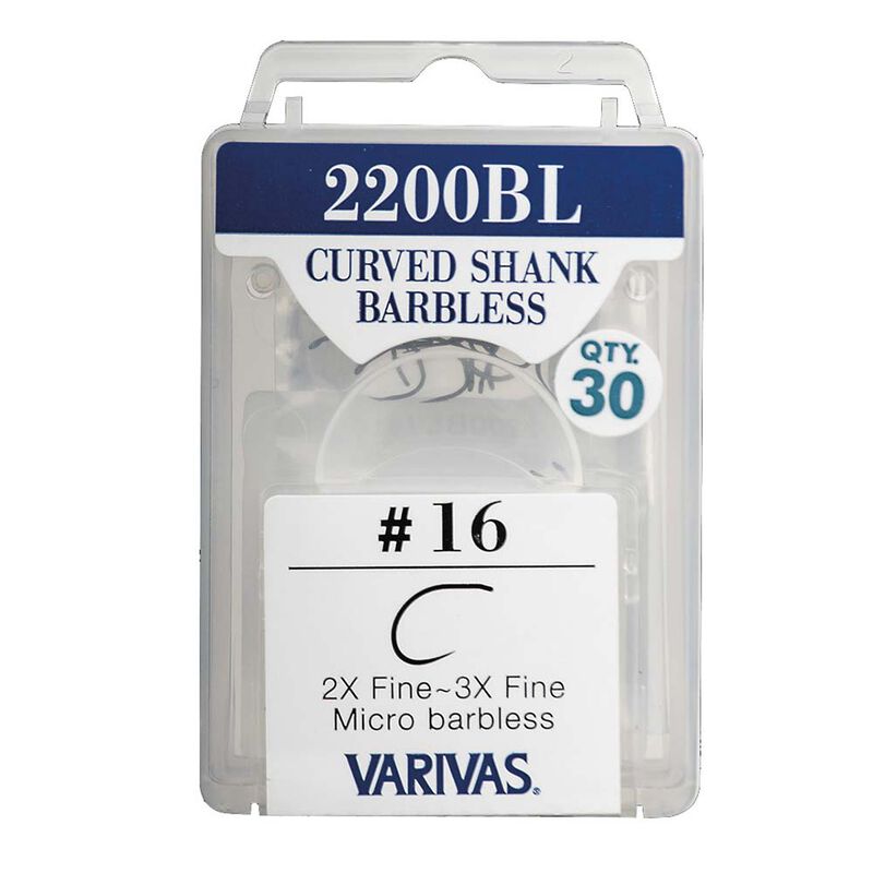 Hame&ccedil;ons mouche varivas curved shank 2200 bl (x30) - Hame&ccedil;ons | Pacific P&ecirc;che