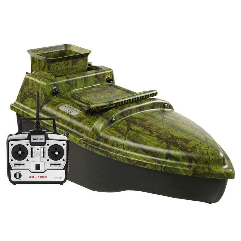 Bateau Amorceur Anatec Monocoque S Camou OAK + Telecommande AD 1202 - Bateaux Amorceurs | Pacific P&ecirc;che