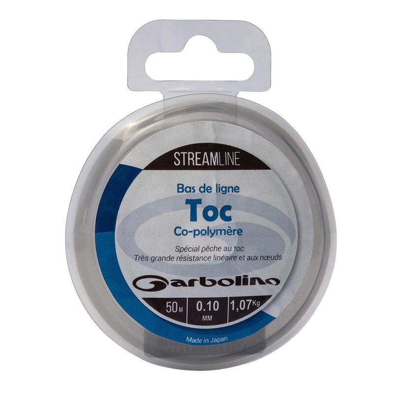 Nylon co-polymère truite Garbolino STREAMLINE BL-Mono Transparent 50m - Fils-nylons | Pacific Pêche