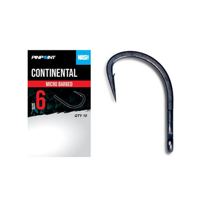 Hameçons Nash Continental Micro Barbed - Gamme Pinpoint - Hameçons | Pacific Pêche