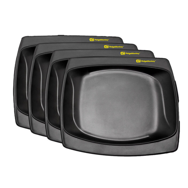 Plat/Assiette x4 Ridge Monkey DLX Standart Plate Four Pack - Cuisine/Repas | Pacific Pêche