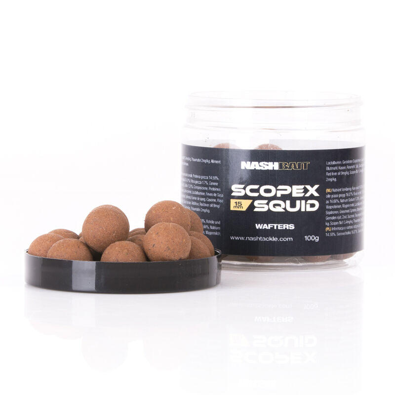 Bouillettes Equilibr&eacute;es Nashbait Scopex Squid Wafters - Equilibr&eacute;es | Pacific P&ecirc;che