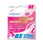 Tresse Sunset Eging Fluo Rose RS x8 150 m - Tresses | Pacific P&ecirc;che