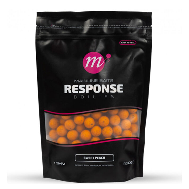 Bouillettes Mainline Response Sweet Peach 15 mm 450 g - Denses | Pacific P&ecirc;che