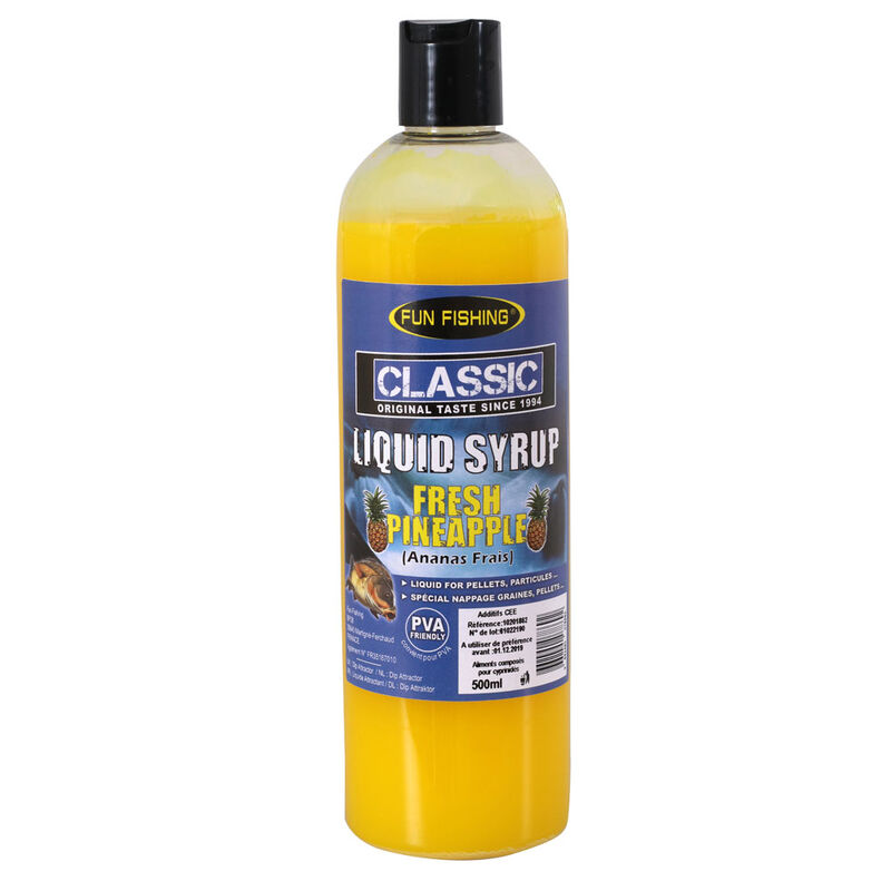 Booster carpe fun fishing classic liquid syrup ananas frais 480ml - Boosters / dips | Pacific Pêche