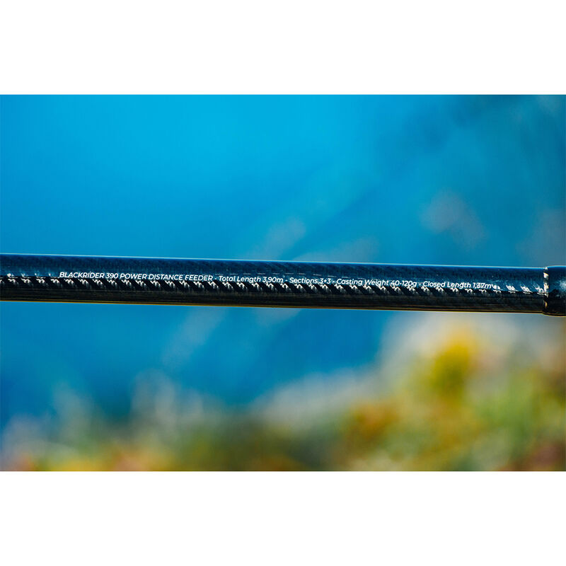 Canne Feeder TEOS Blackrider 390 Power Distance Feeder 40-120g - Cannes feeder | Pacific Pêche