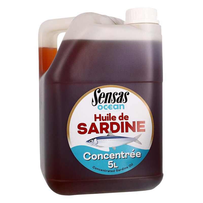 Huile de Sardine Sensas Ocean Oil 5L - Attractants | Pacific P&ecirc;che