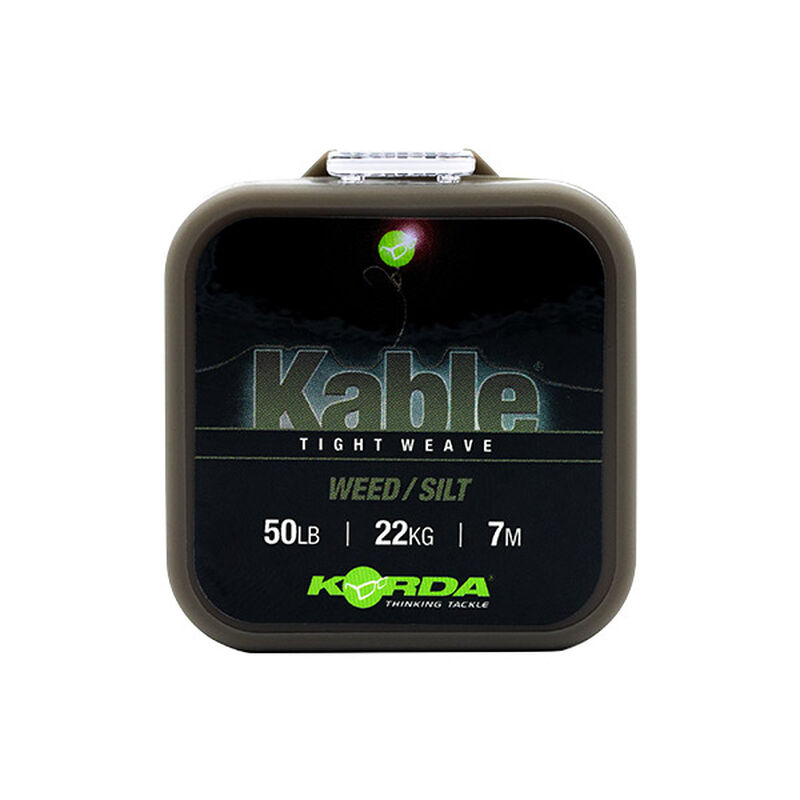 Leadcore Korda Kable Tight Weave 7m Weed - Leadcore | Pacific P&ecirc;che
