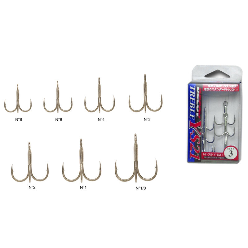 Hameçons triples decoy ys 21 (x6) - Triples | Pacific Pêche