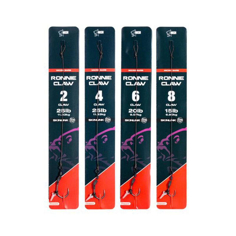 Bas de ligne Nash Ronnie Claw Rig Micro Barbed - Bas de Ligne Mont&eacute;s | Pacific P&ecirc;che