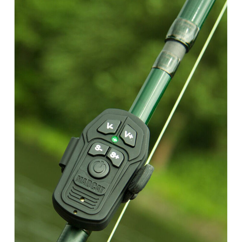 Coffret détection silure madcat smart alarm set 2 détecteurs +1 centrale rouge / vert - Coffrets | Pacific Pêche