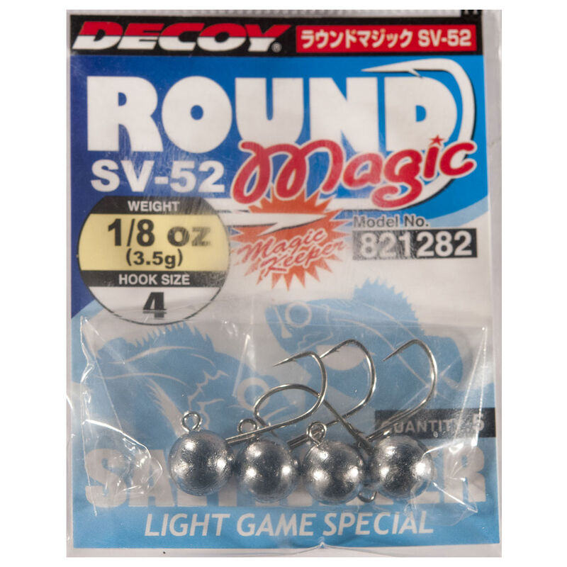 Tête plombée carnassier decoy sv 52 round magic t4 (x5) - Têtes plombées | Pacific Pêche