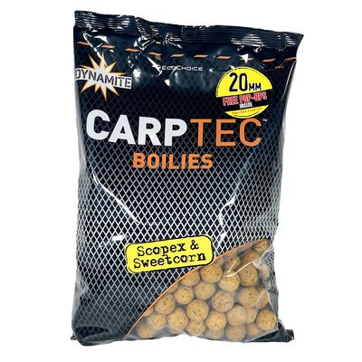 Bouillettes Dynamite Baits CarpTec Scopex & Sweet Corn 20mm 1.8kg - Denses | Pacific P&ecirc;che