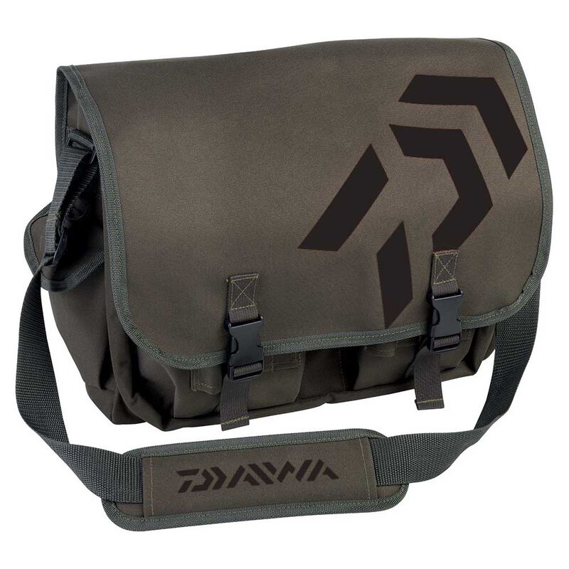 Sac &agrave; accessoires carnassier daiwa musette taille s kaki-noir - Sacs | Pacific P&ecirc;che