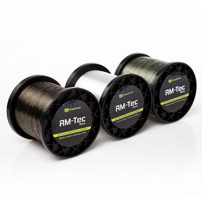 Nylon RidgeMonkey Mono RM-Tec Green - Monofilament | Pacific P&ecirc;che